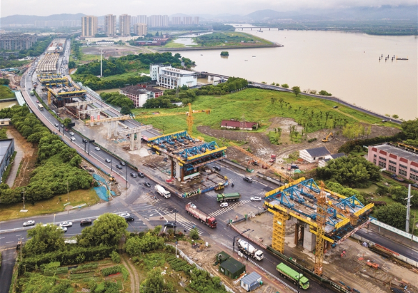 时代大道改建工程进展顺利 预计明年年底建成通车 -今日生活-杭州网