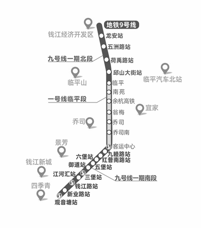车内更宽敞 等车时间更短 杭州临平居民坐上地铁9号线